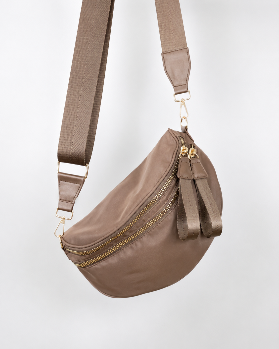 Solid Color Out of Pocket Crossbody Bag