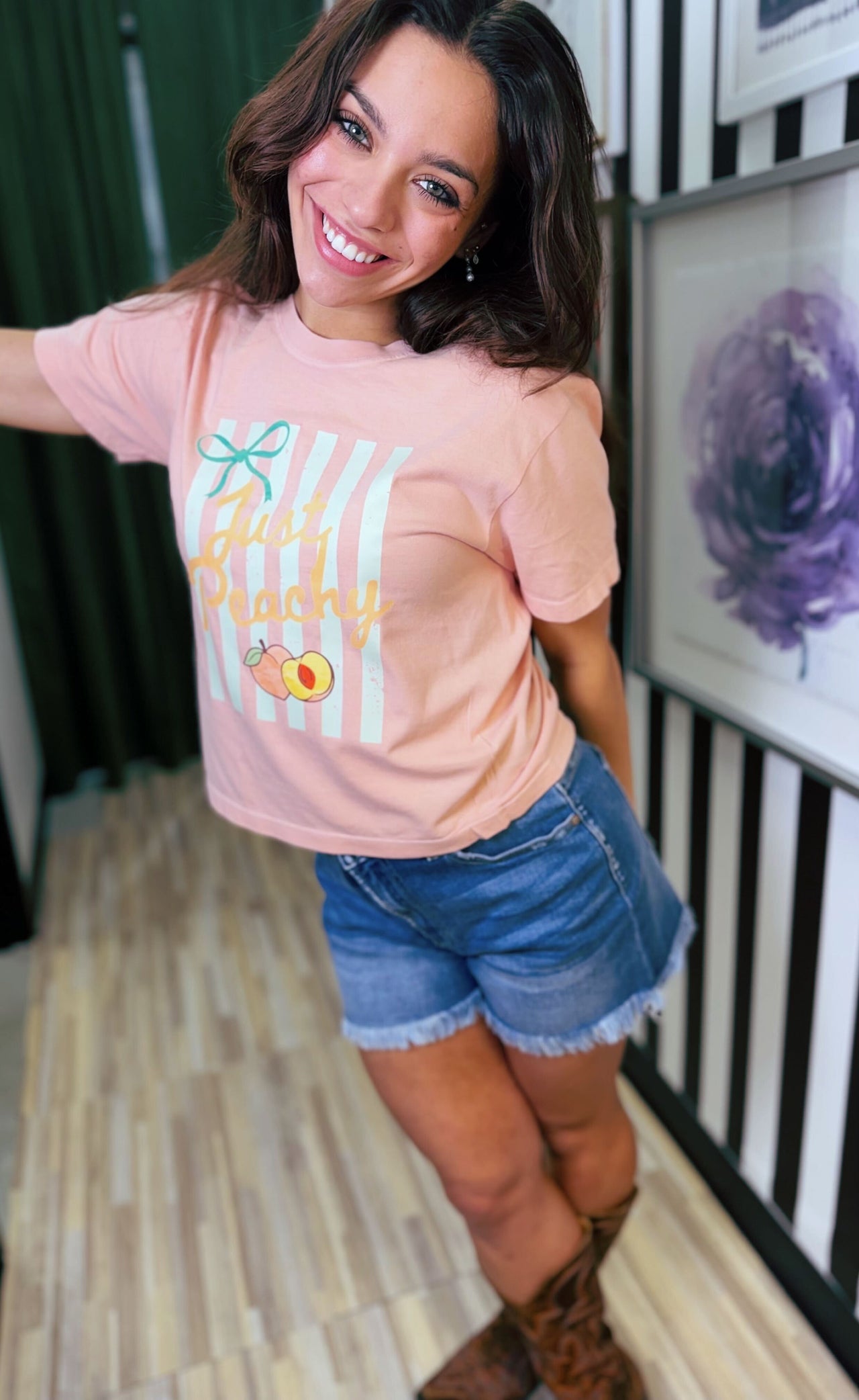 PRE-SALE Just Peachy Cropped Tee