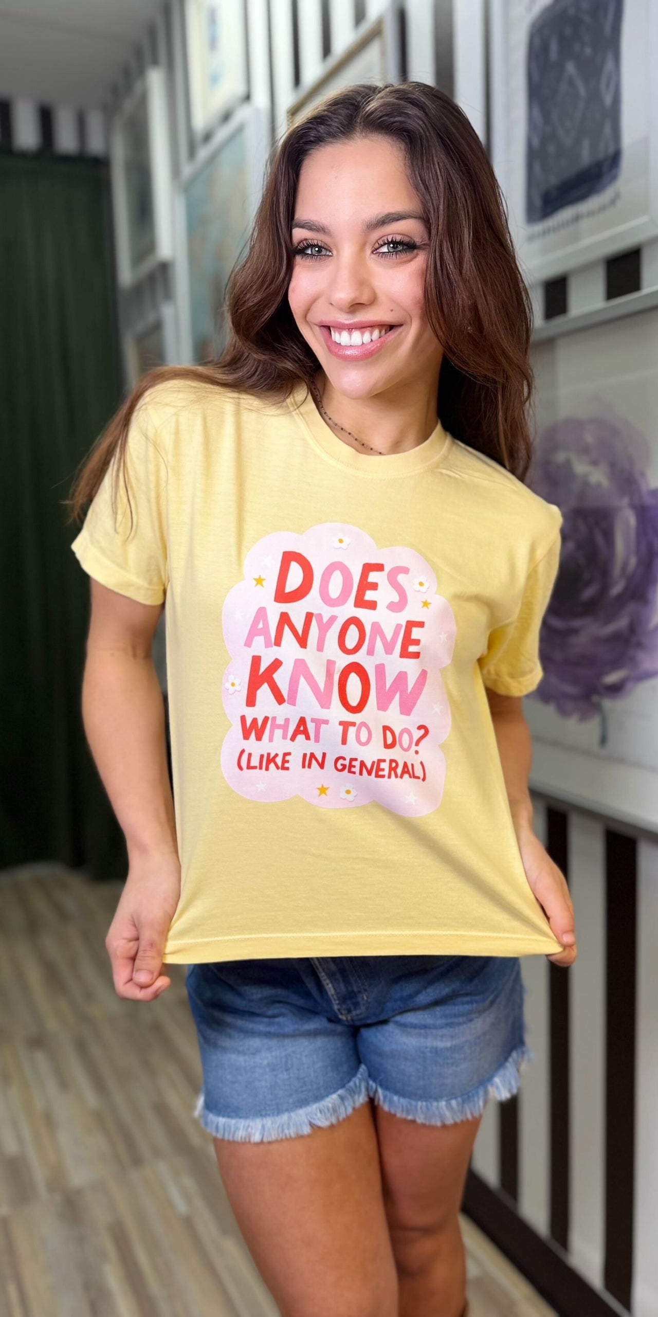 PRE-SALE Does Anyone Know What To Do Cropped Tee
