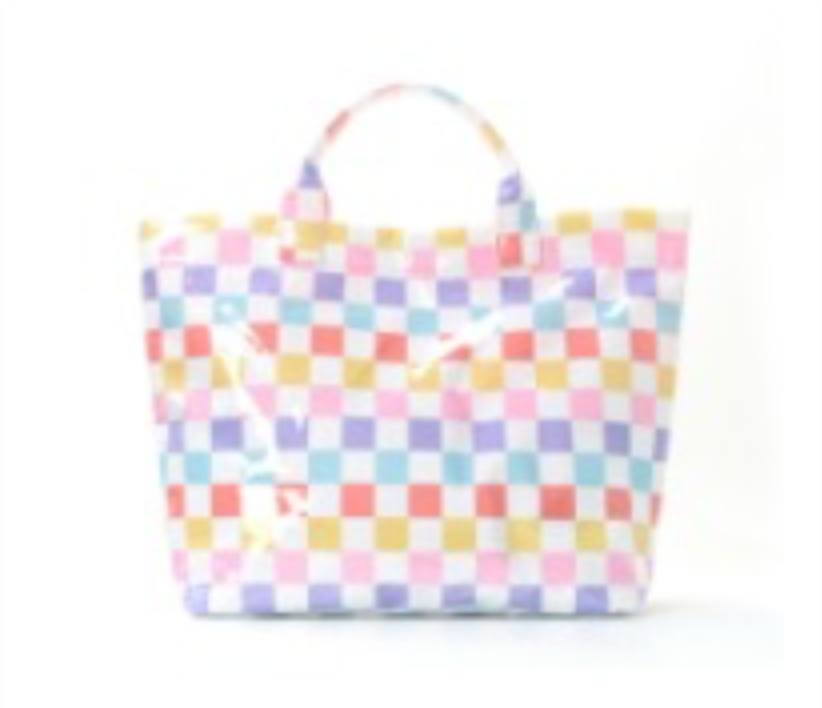 Checkered Paloma Tote Bag