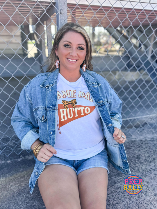 Leopard Bow Pendant Crew Tee