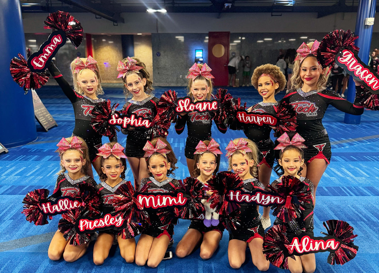 Personalized Pom Cheer Stick