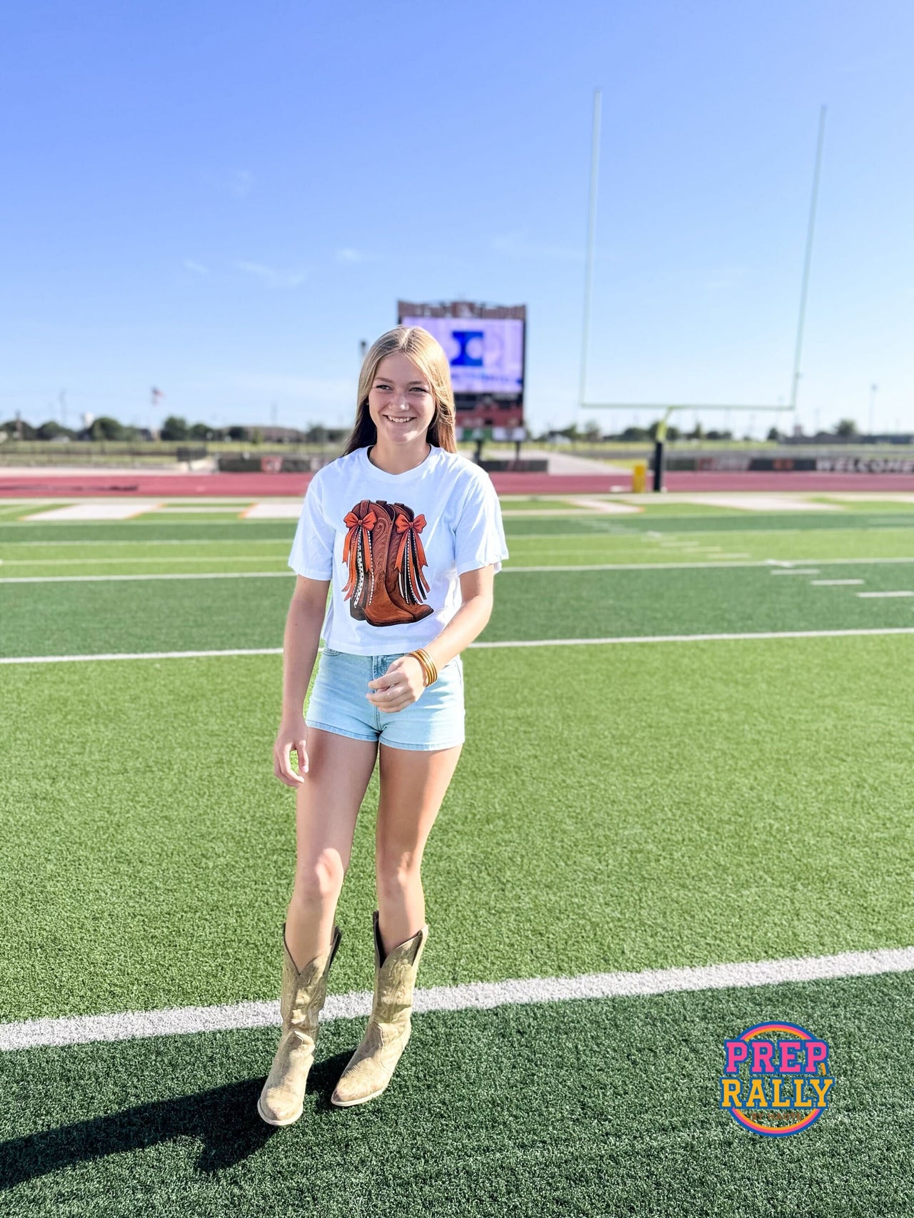 Boots & Bows Cropped Tee