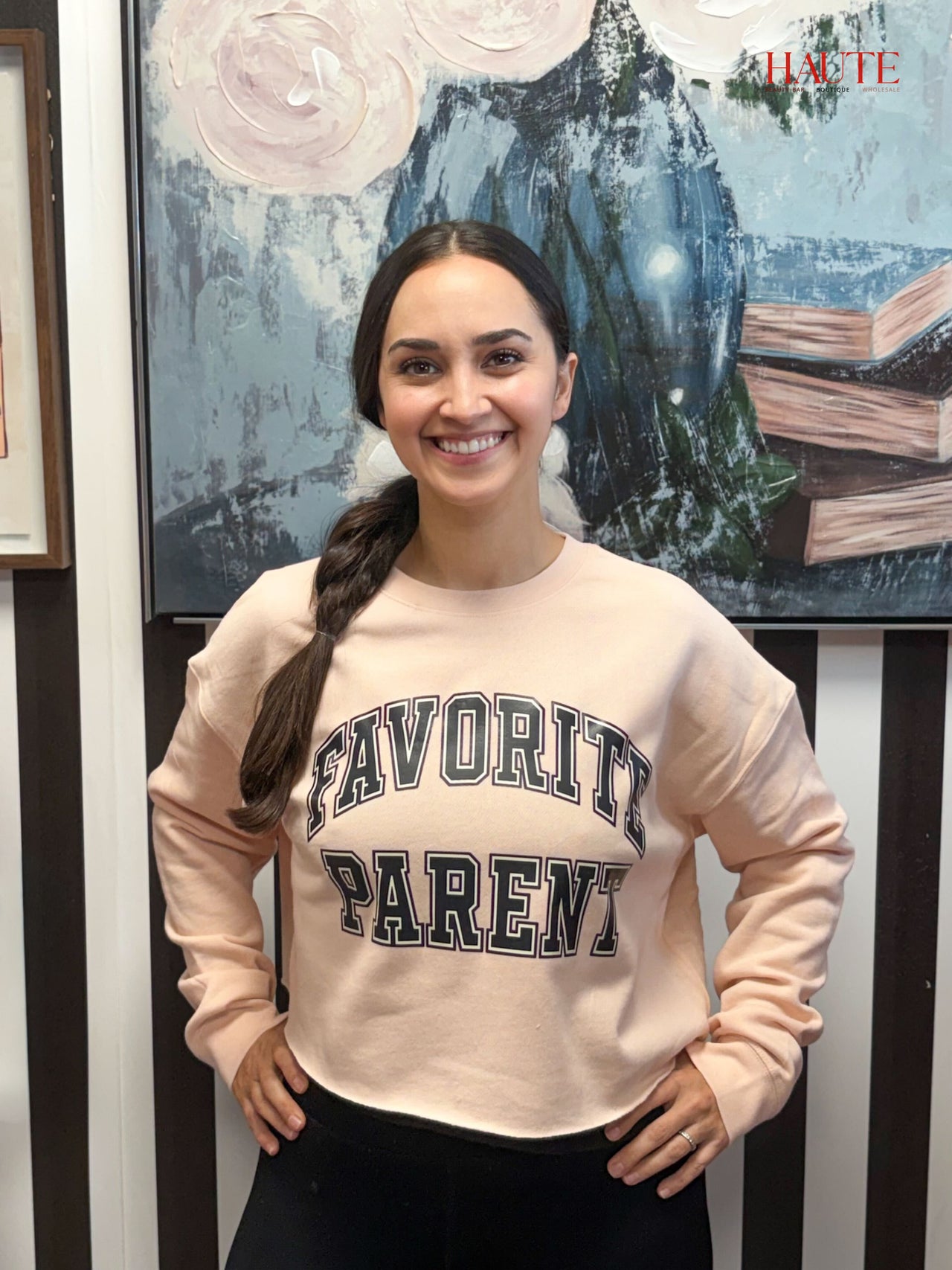 Favorite Parent Cropped Sweatshirt