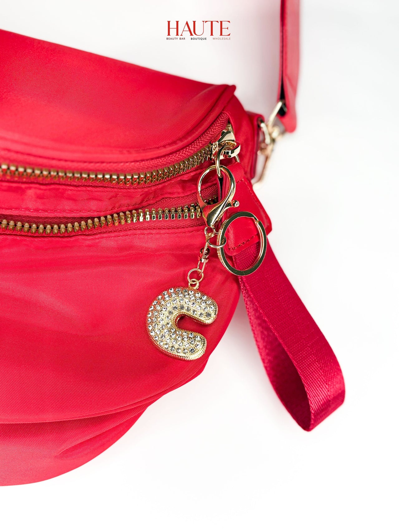 Luxe Letter Bag Charm