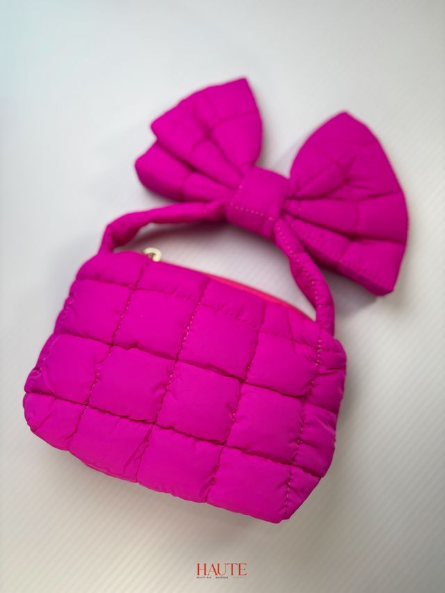 Mini Bow Puffer Bag