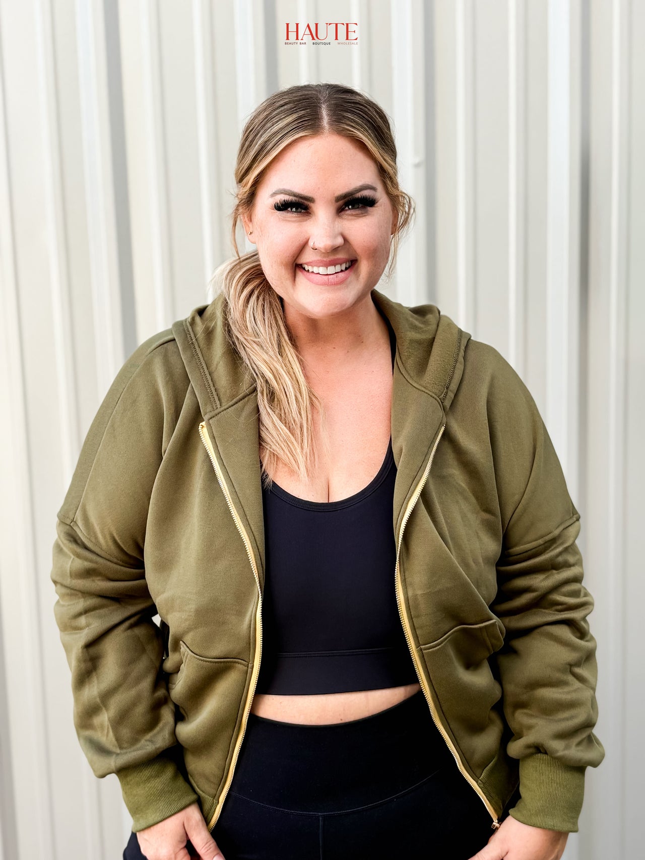 The Luxe Line Zip Hoodie