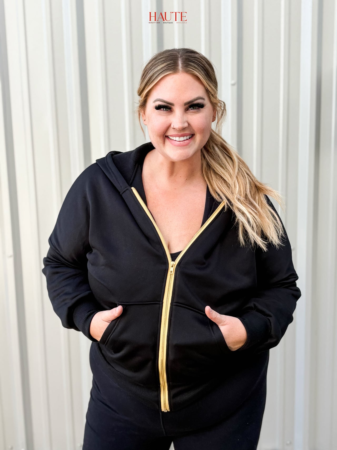 The Luxe Line Zip Hoodie